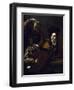 Viola Player, Detail from Drinking Party with Lute Player-Nicolas Tournier-Framed Giclee Print