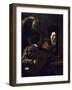 Viola Player, Detail from Drinking Party with Lute Player-Nicolas Tournier-Framed Giclee Print