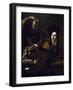 Viola Player, Detail from Drinking Party with Lute Player-Nicolas Tournier-Framed Giclee Print