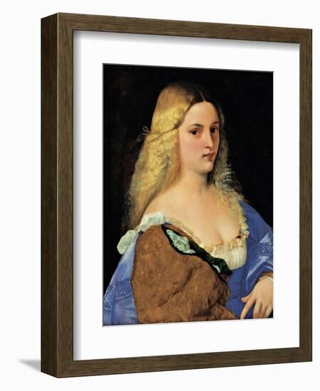 Violante (La Bella Gatta)-Titian (Tiziano Vecelli)-Framed Art Print