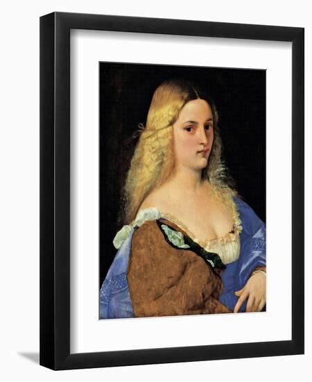 Violante (La Bella Gatta)-Titian (Tiziano Vecelli)-Framed Art Print