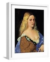 Violante (La Bella Gatta)-Titian (Tiziano Vecelli)-Framed Art Print