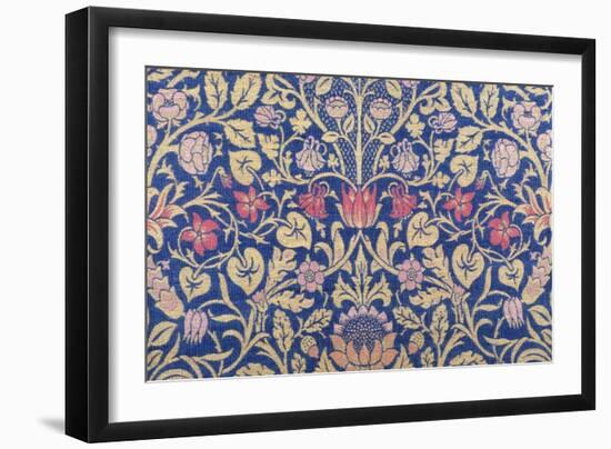 Violet and Columbine Furnishing Fabric, Woven Wool and Mohair, England, 1883-William Morris-Framed Giclee Print