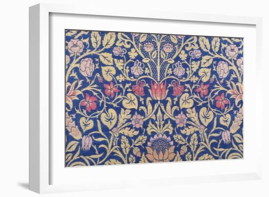 Violet and Columbine Furnishing Fabric, Woven Wool and Mohair, England, 1883-William Morris-Framed Giclee Print