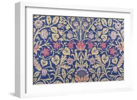 Violet and Columbine Furnishing Fabric, Woven Wool and Mohair, England, 1883-William Morris-Framed Giclee Print