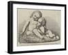Violet and Henry, Marble Group by a Munro, in the Exhibition of the Royal Academy-null-Framed Giclee Print