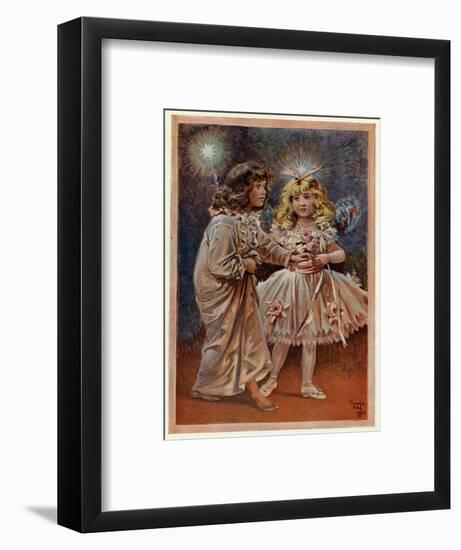 Violet and the Doll Fairy-null-Framed Art Print