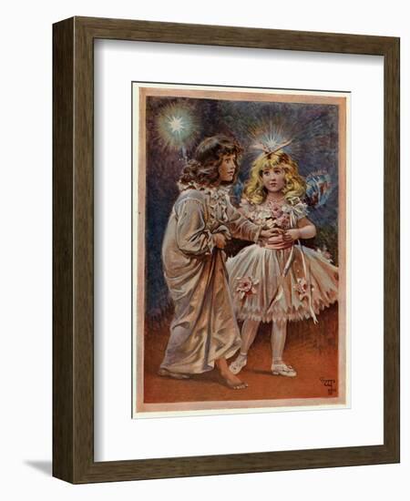 Violet and the Doll Fairy-null-Framed Art Print