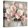 Violet Bouquet Peach Version-Asia Jensen-Stretched Canvas