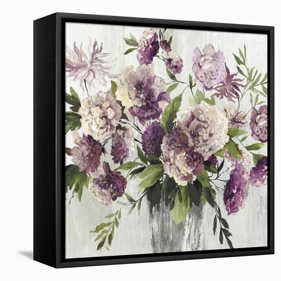 Violet Bouquet-Asia Jensen-Framed Stretched Canvas