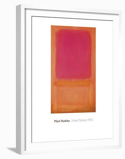 Violet Center, 1955-Mark Rothko-Framed Giclee Print