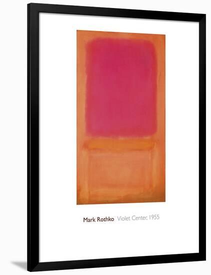 Violet Center, 1955-Mark Rothko-Framed Giclee Print