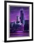 Violet Chicago-Old Red Truck-Framed Giclee Print