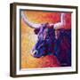 Violet Cow-Marion Rose-Framed Giclee Print