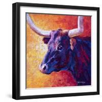 Violet Cow-Marion Rose-Framed Giclee Print