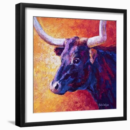 Violet Cow-Marion Rose-Framed Giclee Print