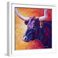 Violet Cow-Marion Rose-Framed Giclee Print