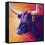 Violet Cow-Marion Rose-Framed Stretched Canvas