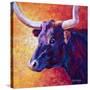 Violet Cow-Marion Rose-Stretched Canvas