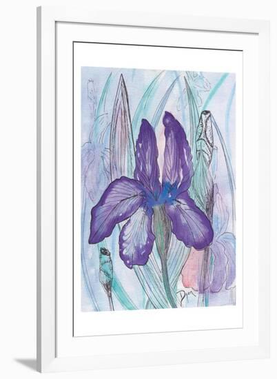 Violet Iris-Beverly Dyer-Framed Art Print