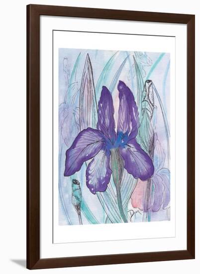 Violet Iris-Beverly Dyer-Framed Art Print