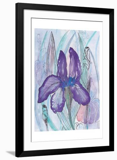 Violet Iris-Beverly Dyer-Framed Art Print