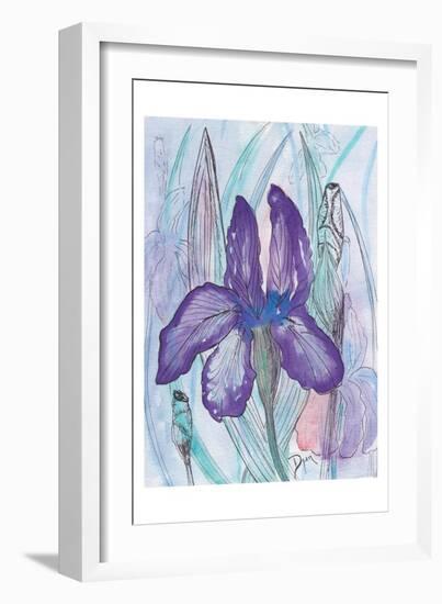 Violet Iris-Beverly Dyer-Framed Art Print