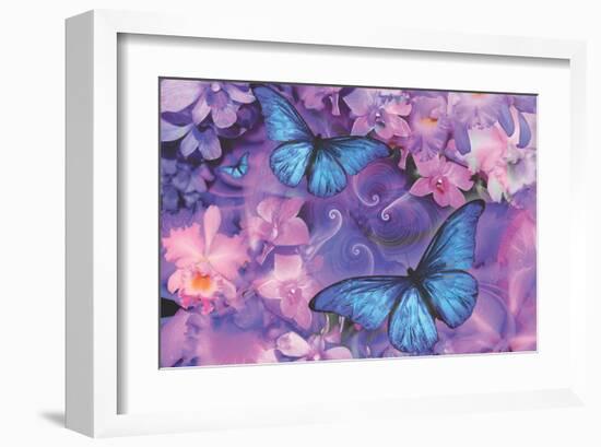 Violet Orchid Morpheus-Alixandra Mullins-Framed Art Print