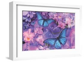 Violet Orchid Morpheus-Alixandra Mullins-Framed Art Print