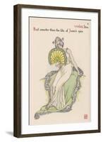 Violet Personified-Walter Crane-Framed Art Print