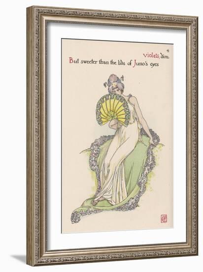 Violet Personified-Walter Crane-Framed Art Print