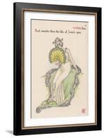 Violet Personified-Walter Crane-Framed Art Print