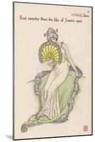 Violet Personified-Walter Crane-Mounted Art Print