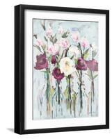 Violet Romantic Blossoms-Jane Slivka-Framed Art Print