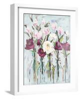 Violet Romantic Blossoms-Jane Slivka-Framed Art Print