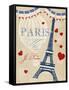 Violet's Paris 4-Violet Leclaire-Framed Stretched Canvas