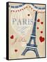 Violet's Paris 4-Violet Leclaire-Framed Stretched Canvas