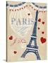 Violet's Paris 4-Violet Leclaire-Stretched Canvas