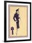 Violet Sport Suit-null-Framed Art Print