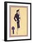 Violet Sport Suit-null-Framed Art Print