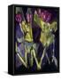 Violet Spring Flowers I-Erin McGee Ferrell-Framed Stretched Canvas