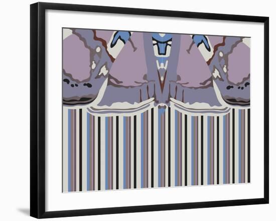 Violet Striped Ascension-Belen Mena-Framed Giclee Print