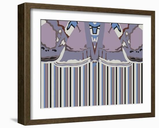 Violet Striped Ascension-Belen Mena-Framed Giclee Print