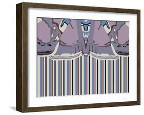 Violet Striped Ascension-Belen Mena-Framed Giclee Print