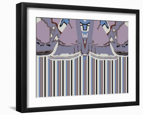 Violet Striped Ascension-Belen Mena-Framed Giclee Print