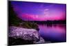 Violet Sunset over A Calm Lake-SHS Photography-Mounted Photographic Print
