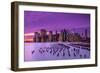 Violet Sunset-J.G. Damlow-Framed Photographic Print