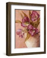 Violet Tulips-Unknown Chiu-Framed Art Print