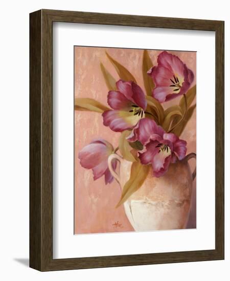 Violet Tulips-Unknown Chiu-Framed Art Print