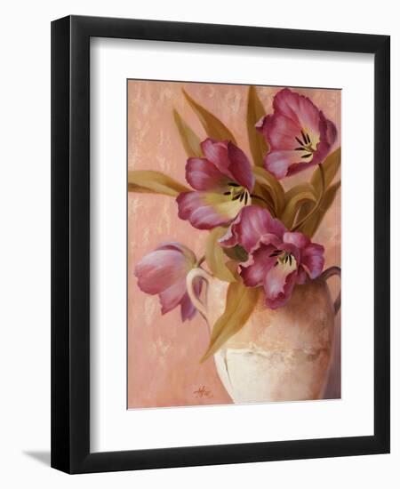 Violet Tulips-Unknown Chiu-Framed Art Print